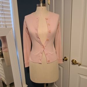 EUC Banana Republic pink wool cardigan XS